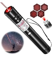 2-Pack Rechargeable Long-Range Laser Pointer Set (Red & Green) with Star Cap