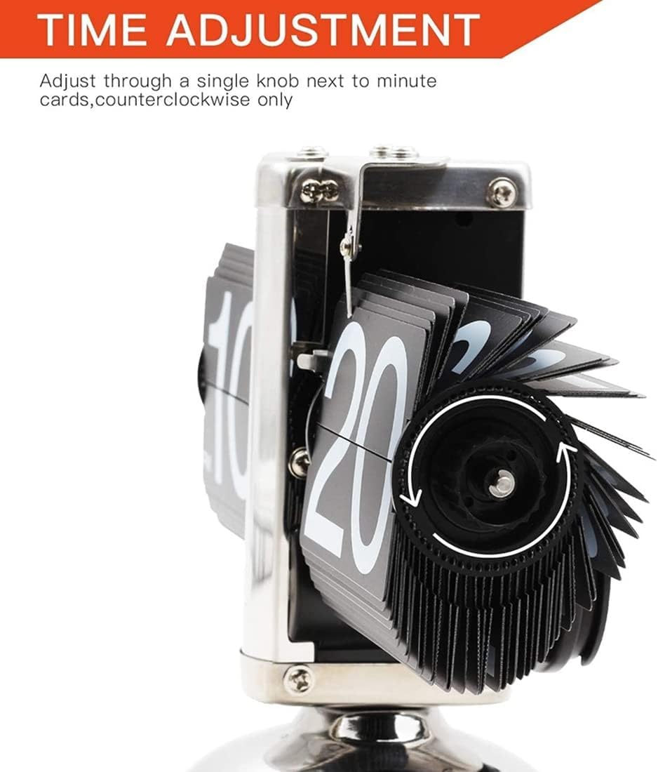 Ostin Retro Flip Desk Clock – Modern Digital Flip Clock for Desk & Wall (Battery Operated)