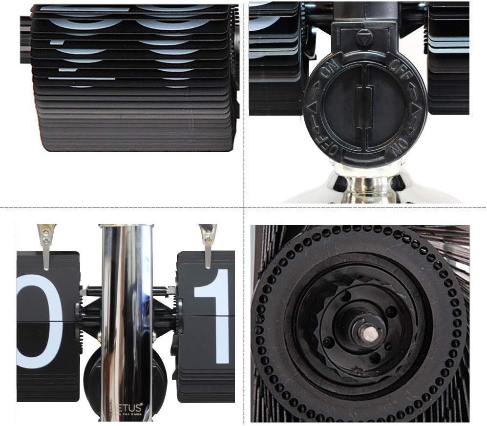 Ostin Retro Flip Desk Clock – Modern Digital Flip Clock for Desk & Wall (Battery Operated)