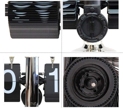 Ostin Retro Flip Desk Clock – Modern Digital Flip Clock for Desk & Wall (Battery Operated)