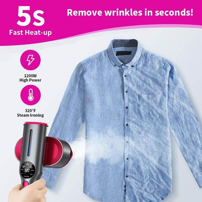 2-in-1 Rotatable Handheld Garment Steamer & Iron