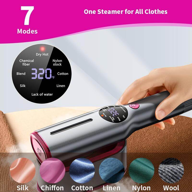 2-in-1 Rotatable Handheld Garment Steamer & Iron