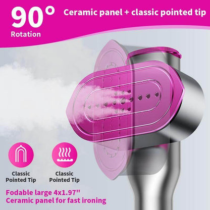 2-in-1 Rotatable Handheld Garment Steamer & Iron