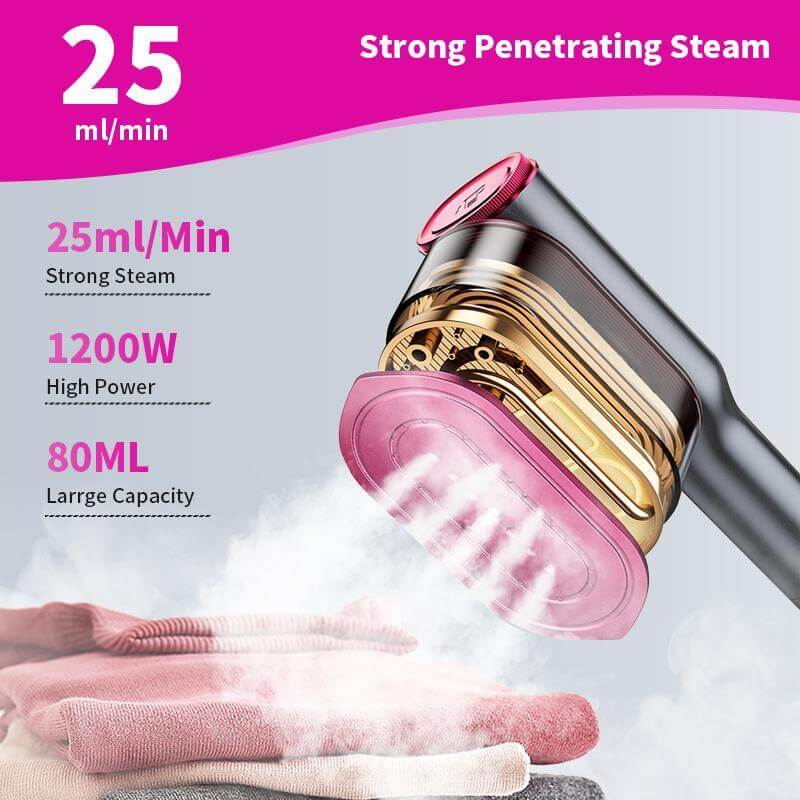 2-in-1 Rotatable Handheld Garment Steamer & Iron