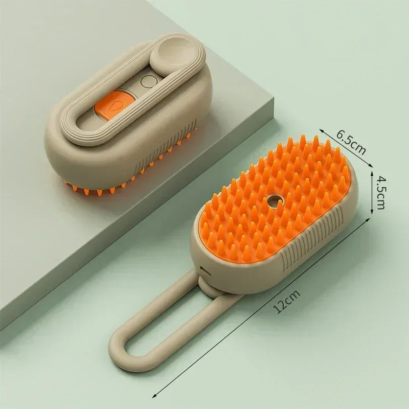 3-in-1 Steam Pet Grooming Brush for Dogs & Cats