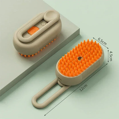 3-in-1 Steam Pet Grooming Brush for Dogs & Cats